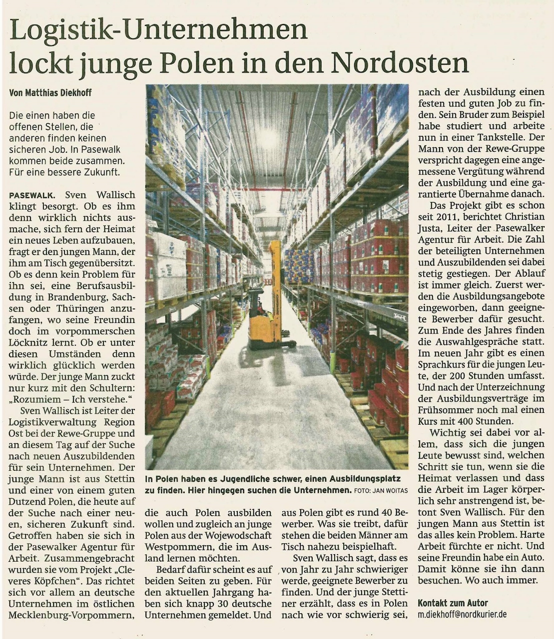 Firma logistyczna przyciąga młodych Polaków – podsumowanie rozmów kwalifikacyjnych przez Nord Kurier