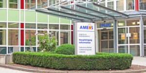 wejście do budynku kliniki Ameos Ueckermunde