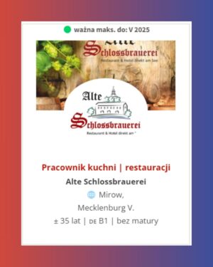 oferta Ausbildung pracownik kuchni oferta Ausbildung pracownik kuchni