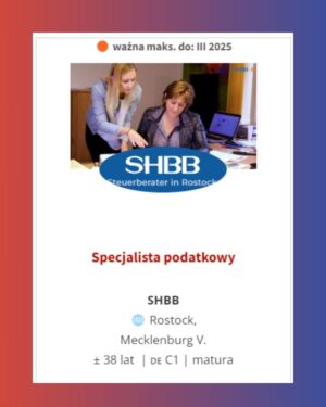 3oferta Ausbildung podatki oferta Ausbildung podatki