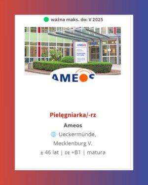 oferta Ausbildung Ameos pielęgniarka oferta Ausbildung Ameos pielęgniarka
