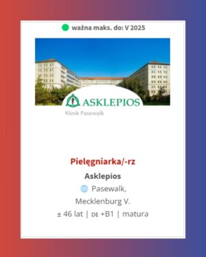 oferta Ausbildung Asklepios pielęgniarka oferta Ausbildung Asklepios pielęgniarka