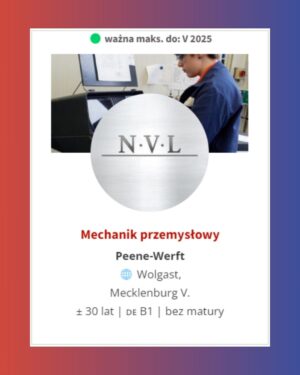 oferta Ausbildung stocznia mechanik oferta Ausbildung stocznia mechanik